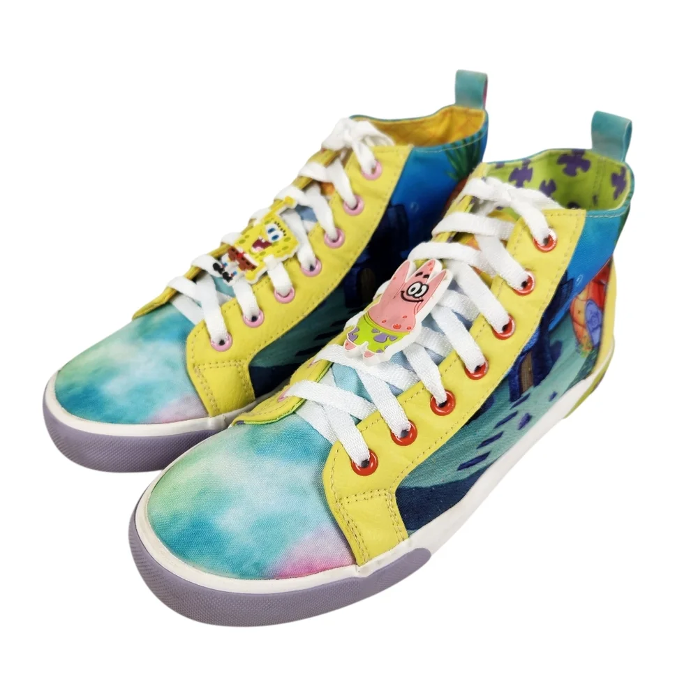 SpongeBob SquarePants Limited Edition Rare Hard To Find Sneakers Mens Size 8.5